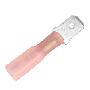 Pacer-Group-Pacer-22-18-AWG-Heat-Shrink-Male-Disconnect---25-Pack---TDE18-250M-25 TDE18-250M-25