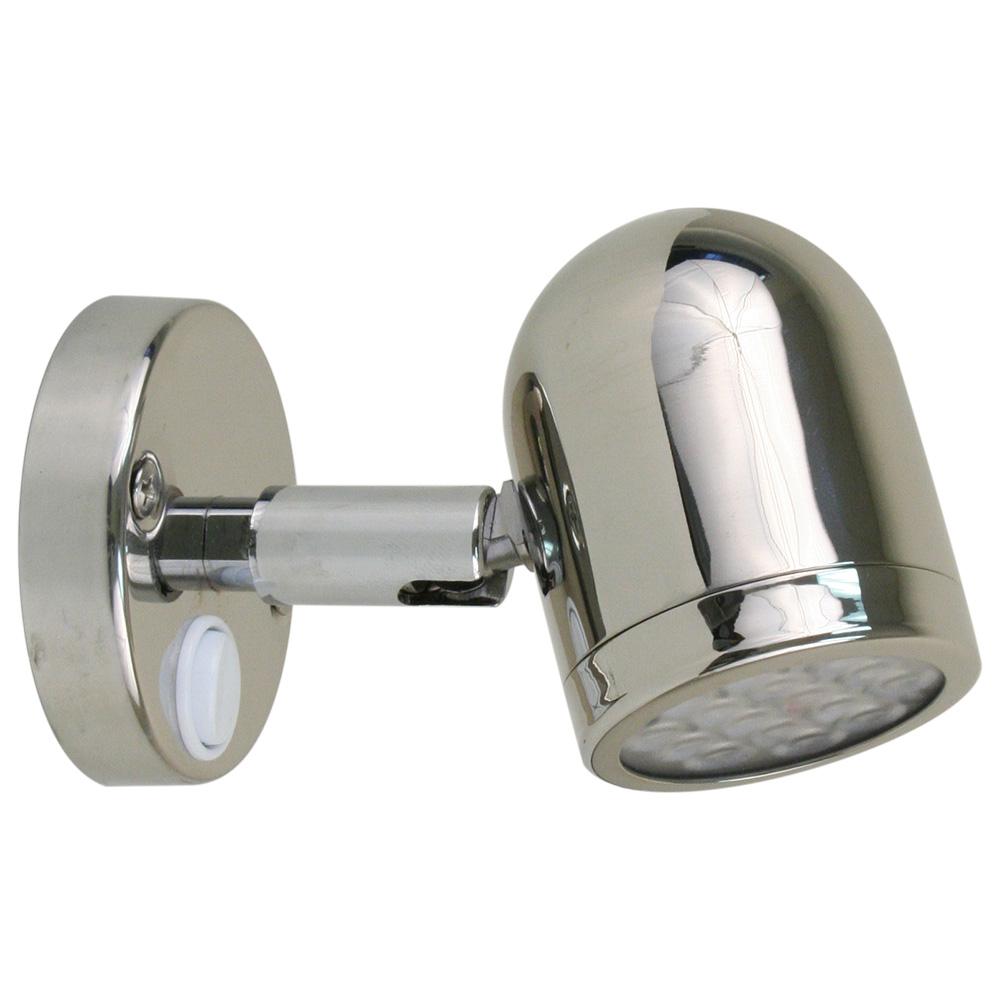 image for Scandvik LED 304 Stainless Steel LED Reading Light – 8-30V