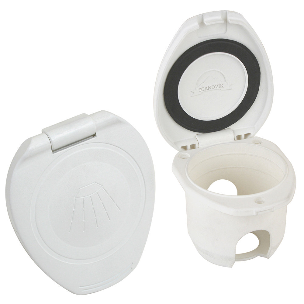 image for Scandvik Replacement White Cup & Cap f/Recessed Shower