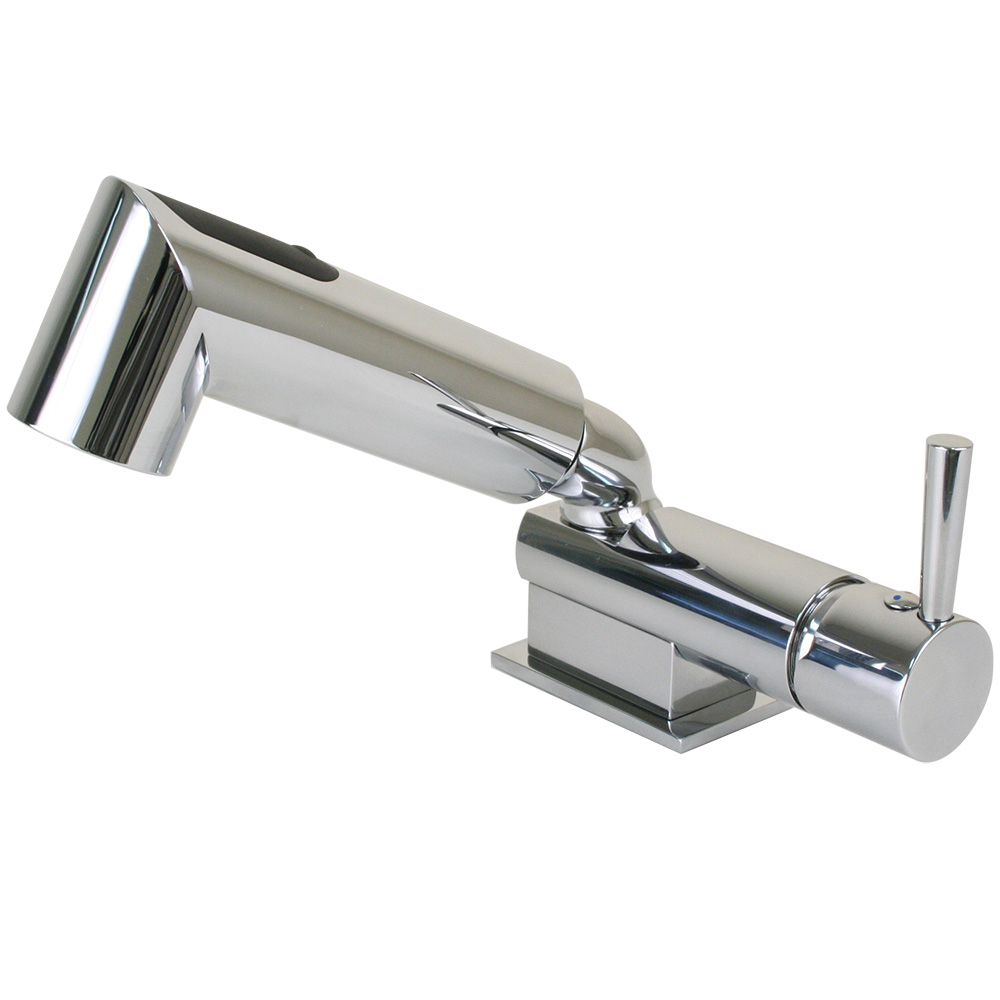 image for Scandvik Minimalistic Compact Single Level Mixer – Faucet & Shower Combo – Chrome