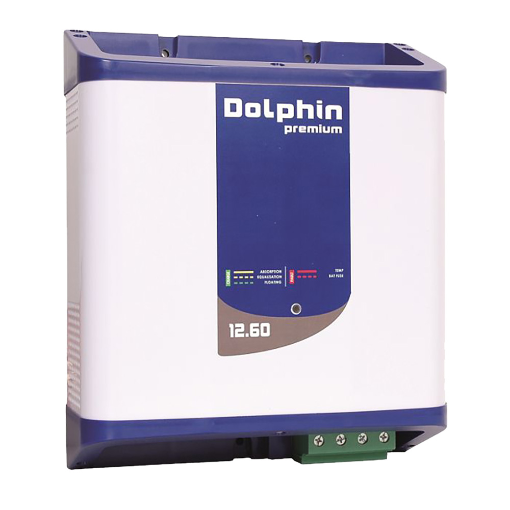 image for Dolphin Charger Premium Series Dolphin Battery Charger – 12V, 60A, 110/220VAC – 3 Outputs