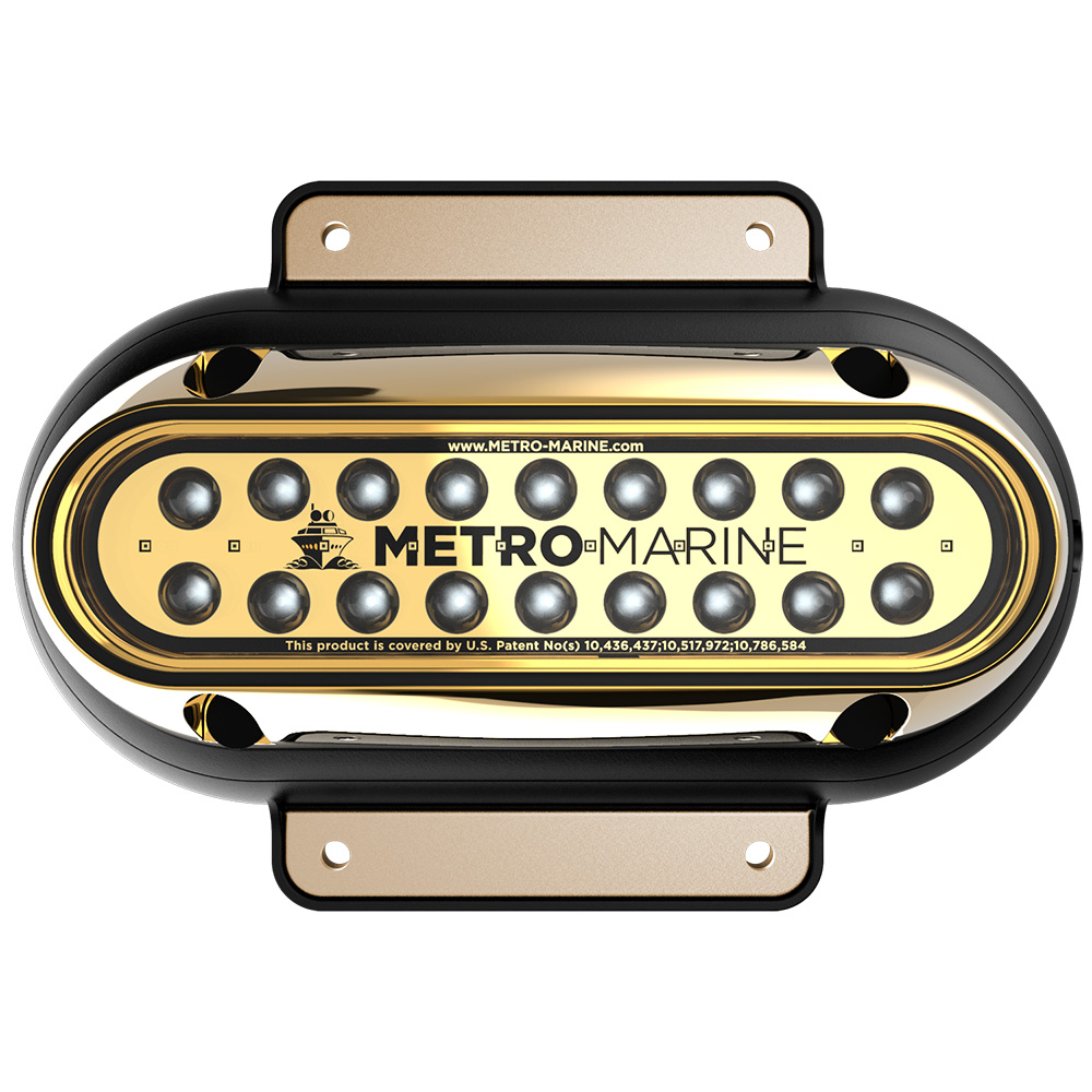 image for Metro Marine High-Output Elongated Surface Mount Light w/Intelligent Monochromatic LED's – Blue, 90° Beam