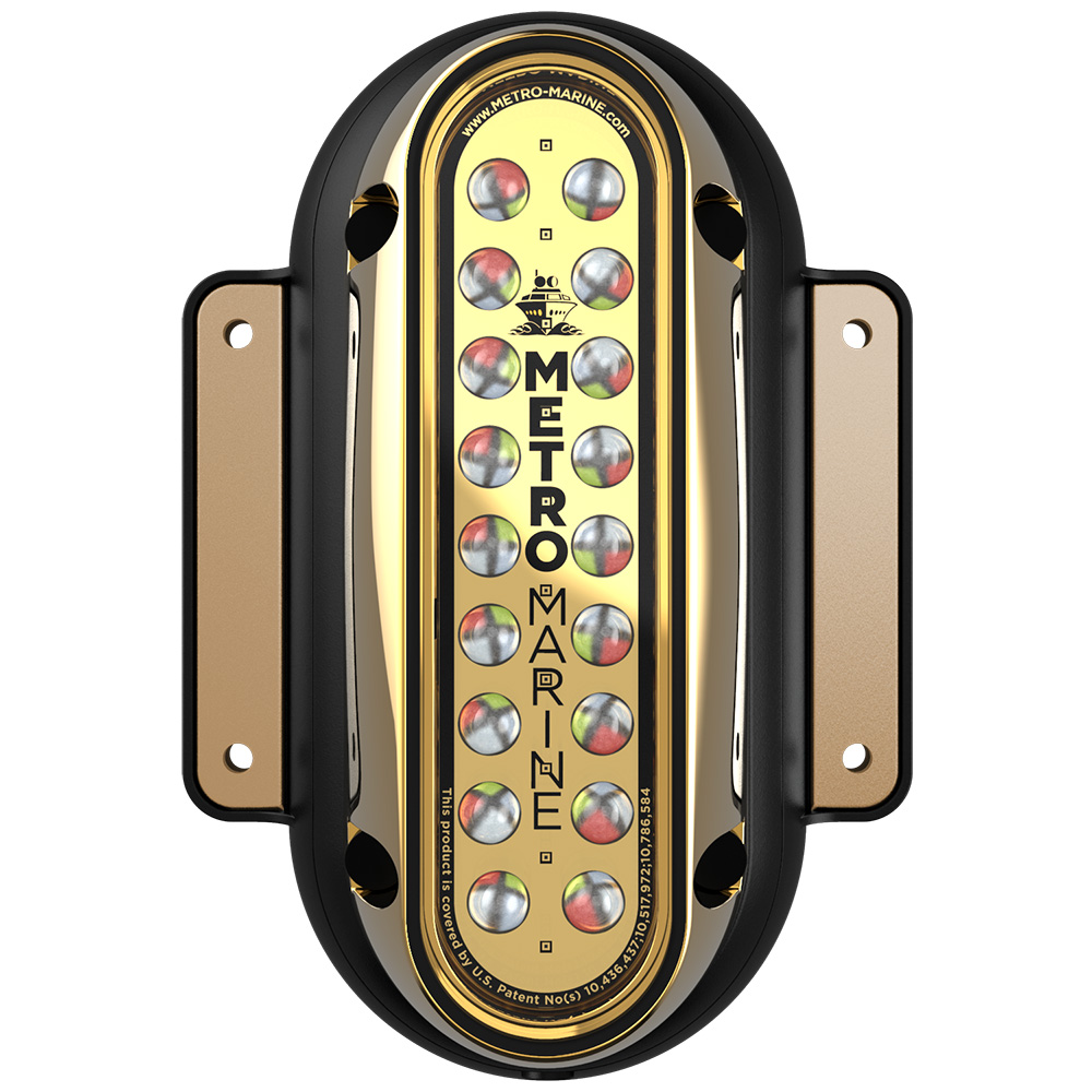 image for Metro Marine High-Output Vertical Surface Mount Light w/Intelligent Full Spectrum LED's – RGBW, 45° Beam