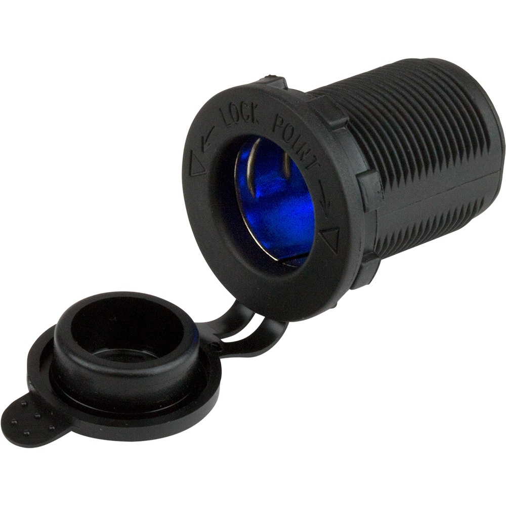 image for Sea-Dog 12V Power Socket w/Blue LEDs