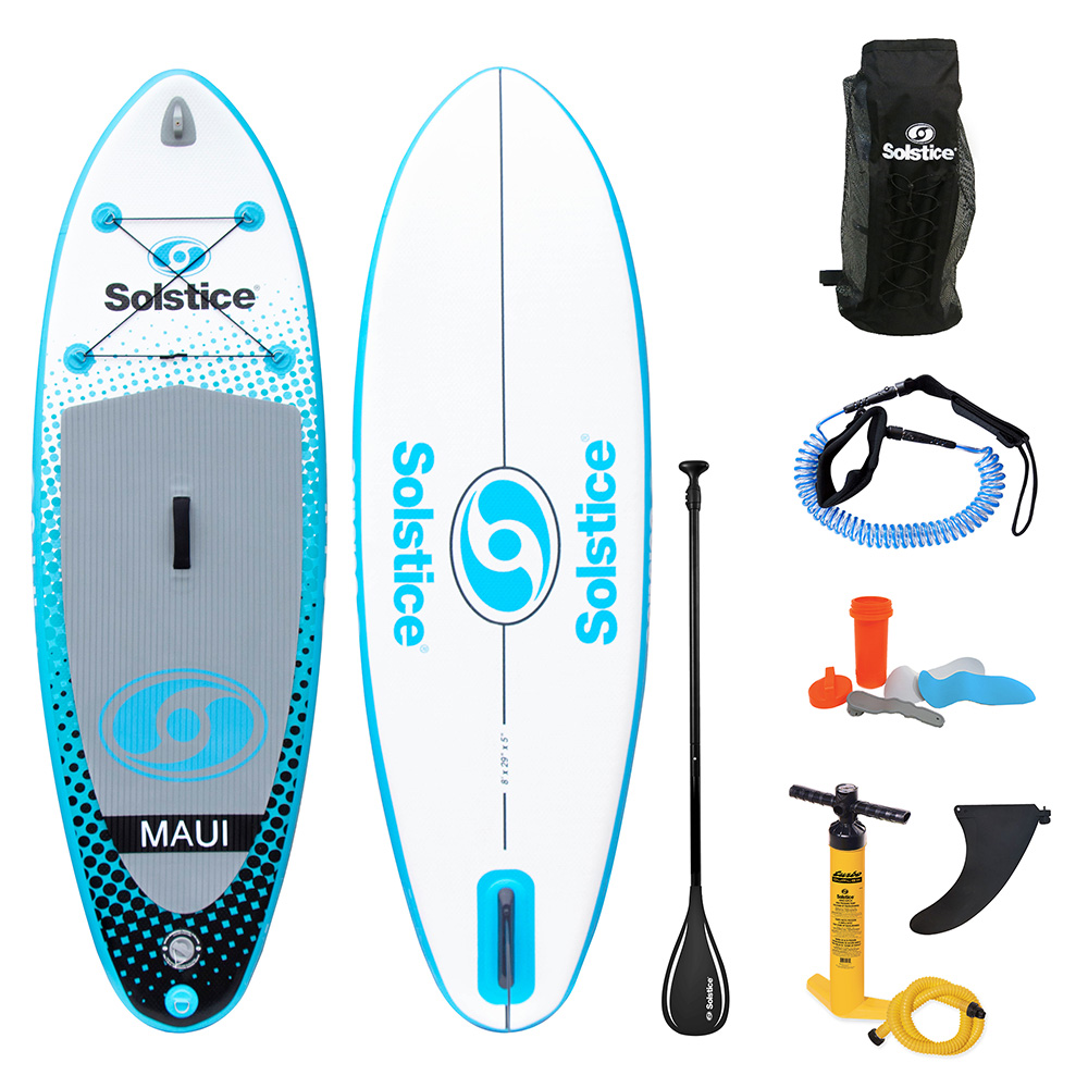Solstice Watersports 8&#39; Maui Youth Inflatable Stand-Up Paddleboard CD-100655