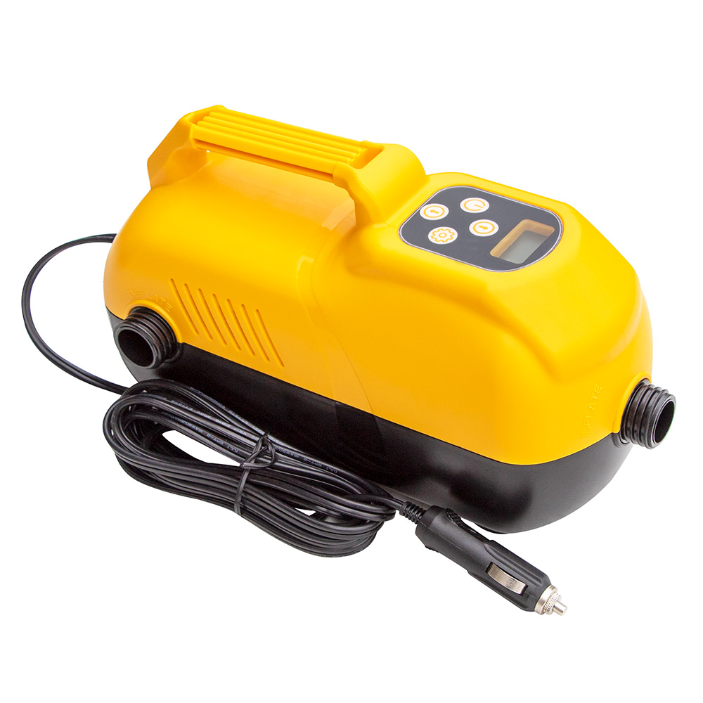 image for Solstice Watersports 2-Stage High Volume High Pressure Digital Pump w/Car/Battery Adapter Kit