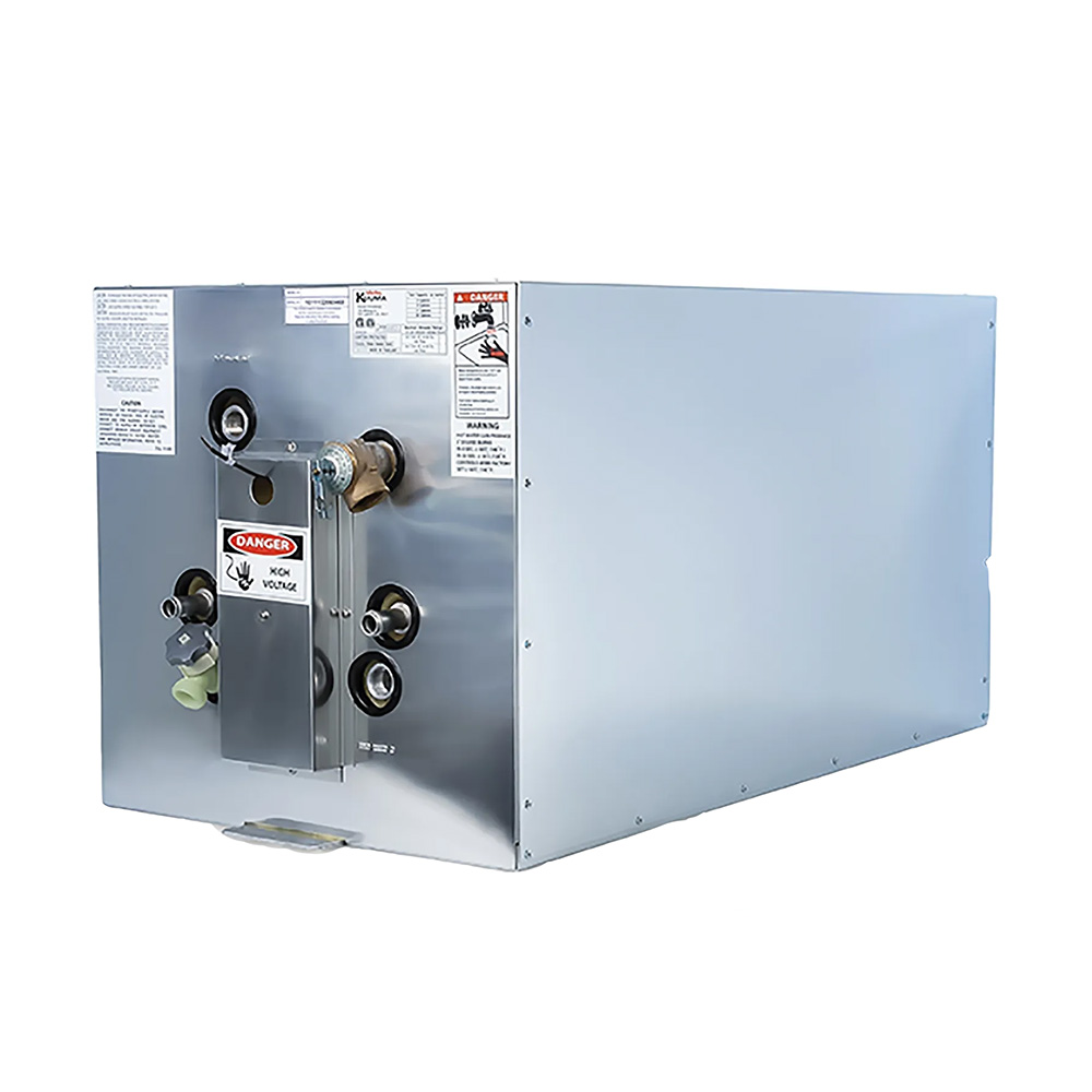 Kuuma 20-Gallon Water Heater 240V L1 &amp; L2 Wiring Front Heat Exchange - Horizontal