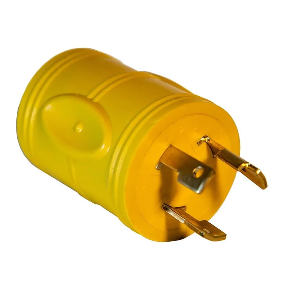 image for Xtreme Heaters Marine Plug Adapter, 30A 125V Male to 15A 125V Female