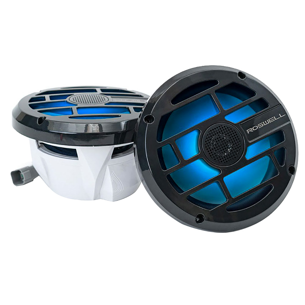 image for Roswell R Series 6.5” Marine Speakers – Anthracite Grille – 60W RMS & 120W Peak Power