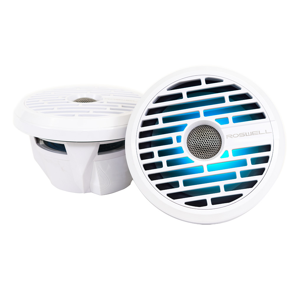 image for Roswell R1 7.7” Marine Speakers – White – 90W RMS & 180W Peak Power