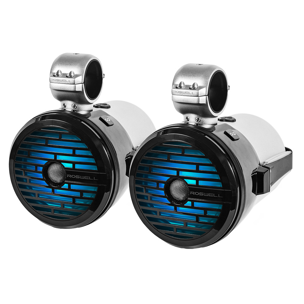 image for Roswell R1 8” Tower Speakers – Black – 100W RMS & 200W Peak Power