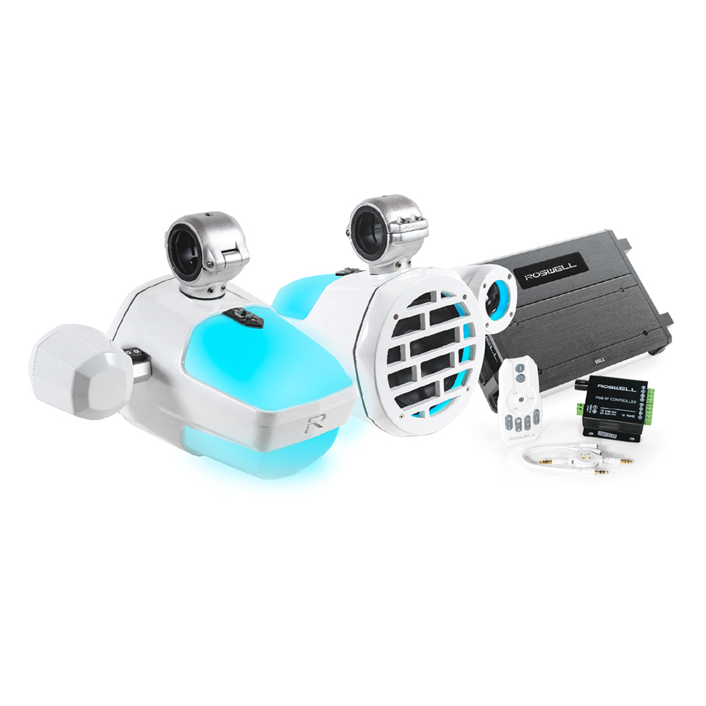 image for Roswell R1 Pro Marine Audio Package – White