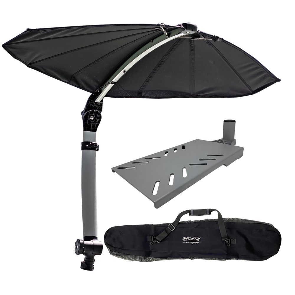 image for TACO ShadeFin Mini w/Black Fabric – Bag & Swivel Seat Mount Kit
