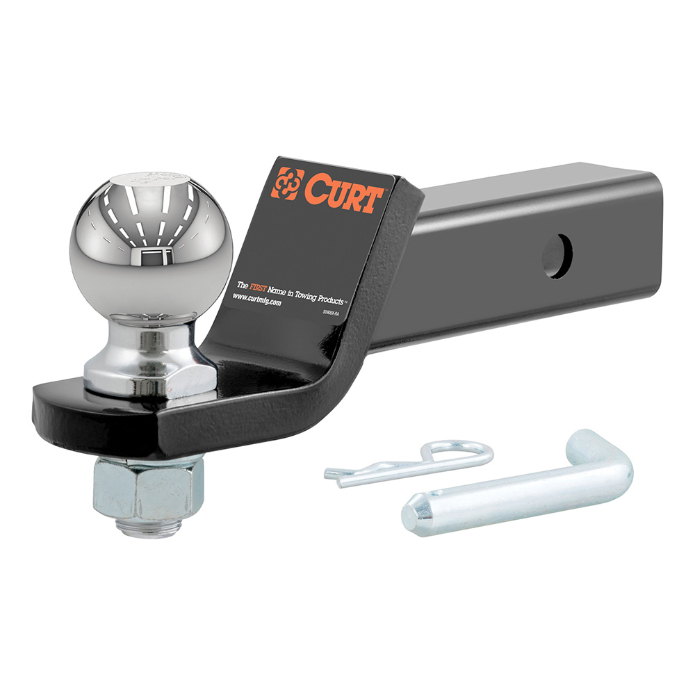 image for CURT Loaded Ball Mount w/2-5/16″ Ball – 2″ Shank – 2″ Drop – 7,500 lbs