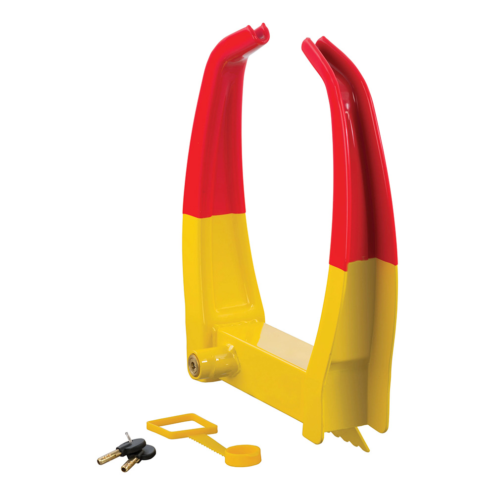 image for CURT Wheel Chock Lock – Yellow
