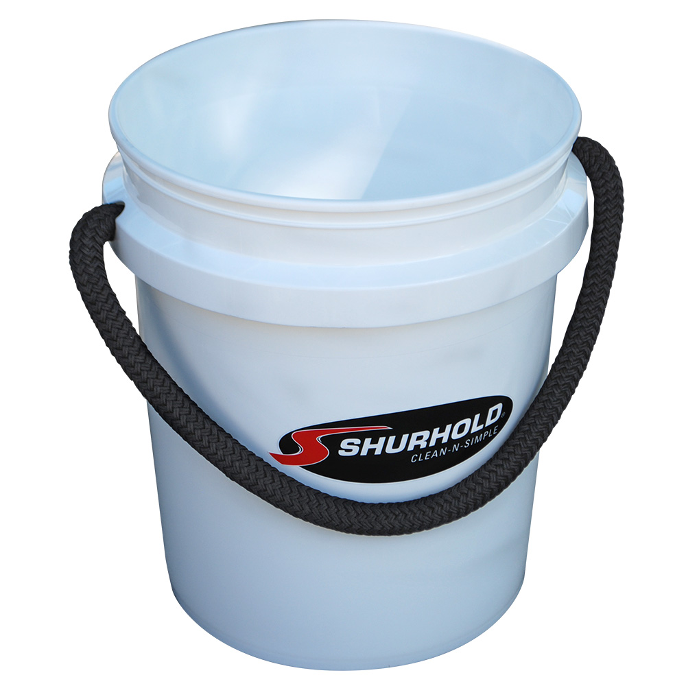 image for Shurhold World's Best Rope Handle Bucket – 5 Gallon – White
