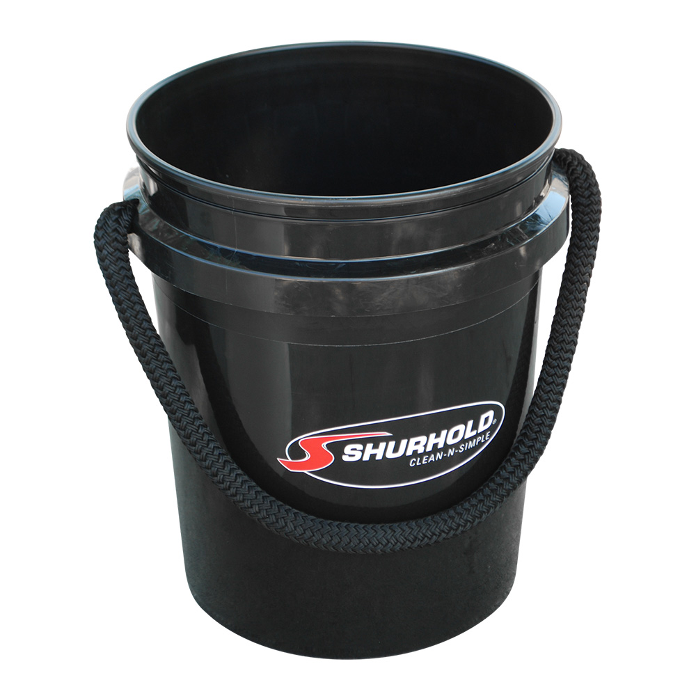 image for Shurhold World's Best Rope Handle Bucket – 5 Gallon – Black