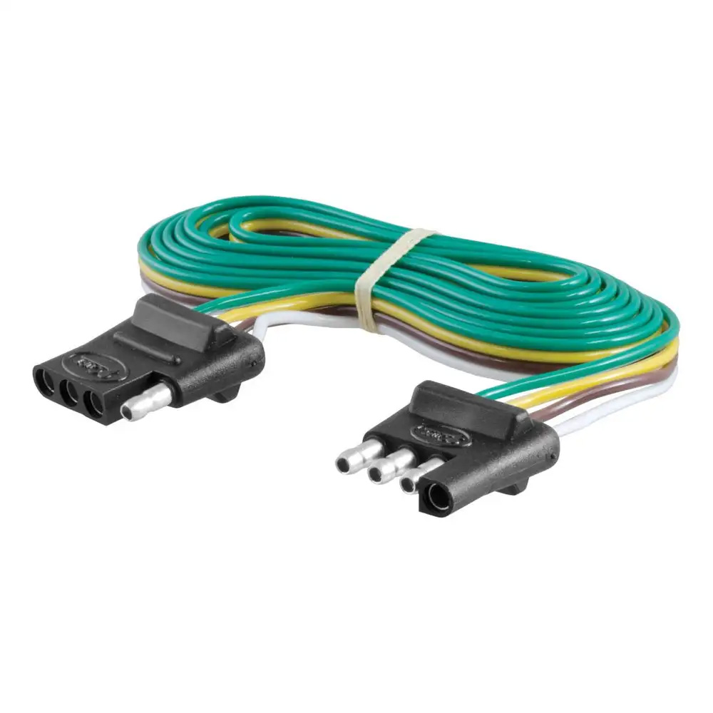 image for CURT 4-Way Flat Connector Plug & Socket w/72” Wires