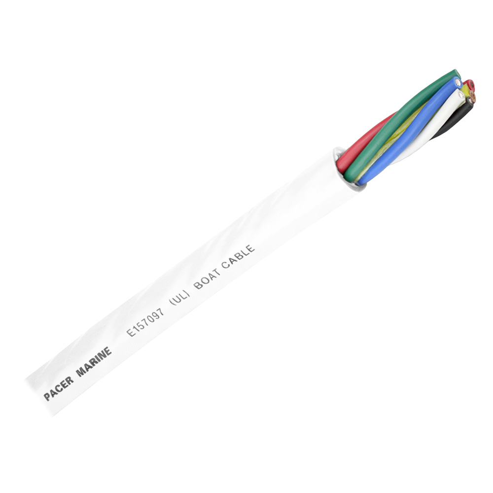 image for Pacer Round 6 Conductor Cable – By The Foot – 16/6 AWG – Black, Brown, Red, Green, Blue & White