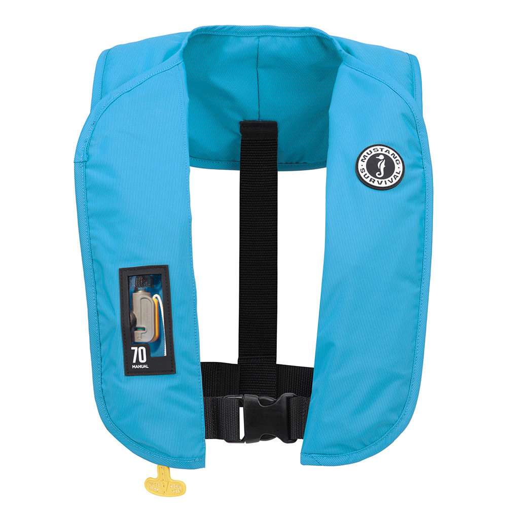 image for Mustang MIT 70 Manual Inflatable PFD – Azure (Blue)