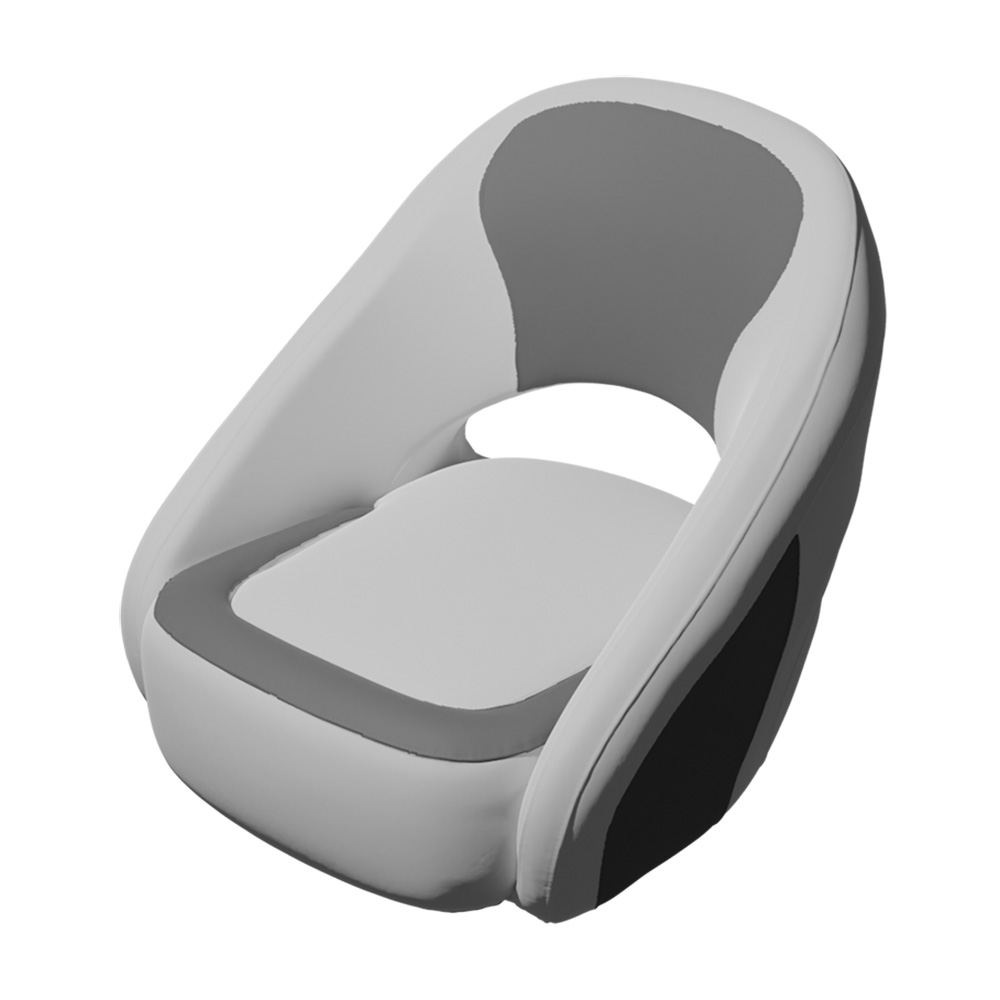 image for TACO Caladesi Smooth Bucket Seat – White/Grey