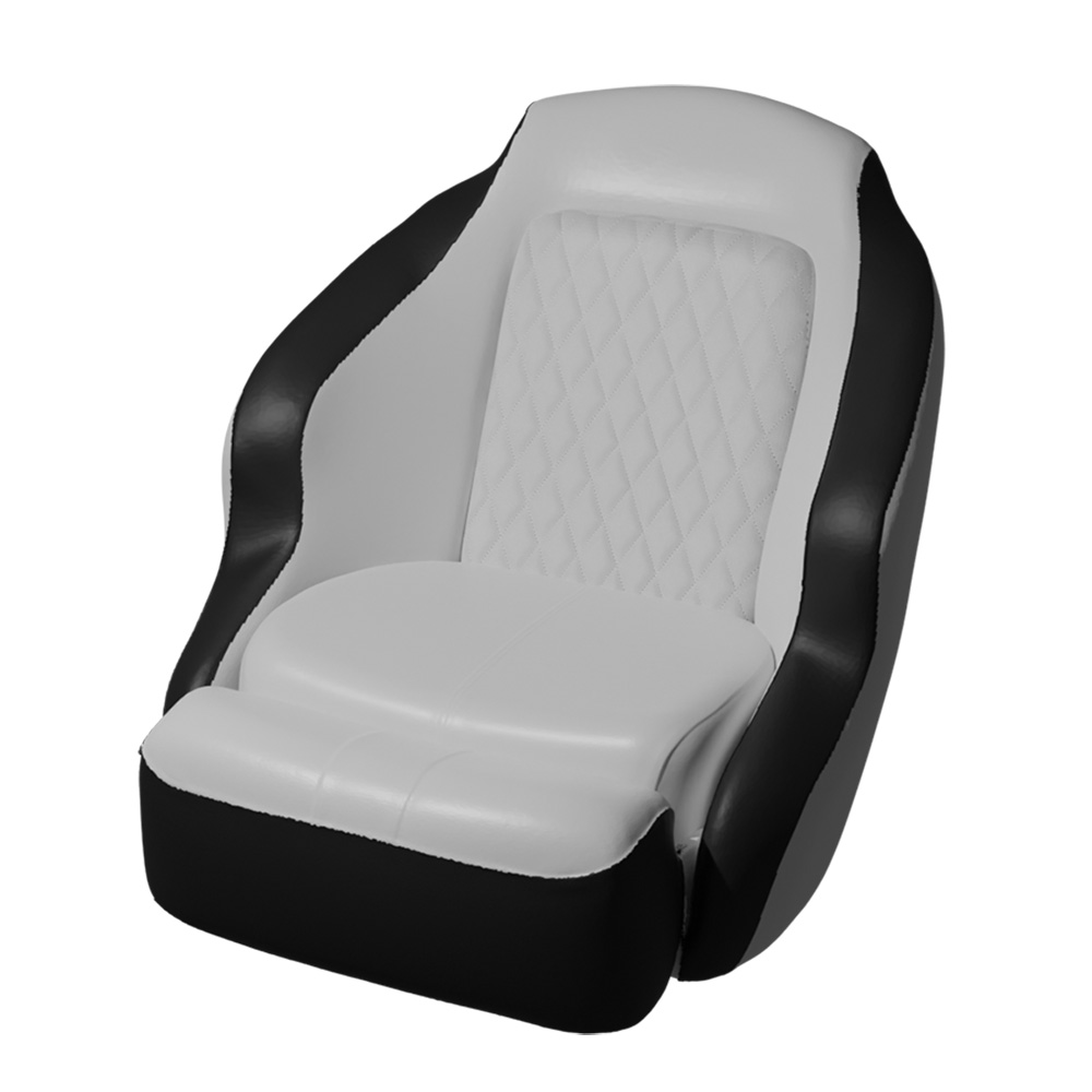 image for TACO Anclote Diamond Bucket Seat – White/Black