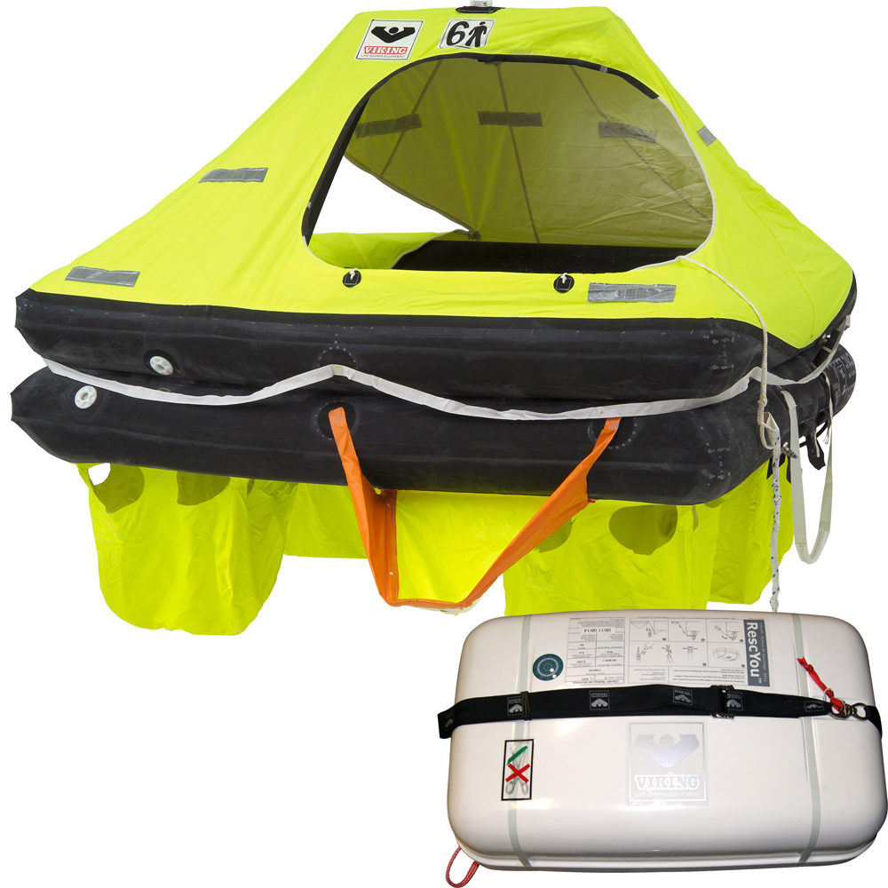 image for VIKING RescYou Coastal Liferaft w/Container – 6 Person