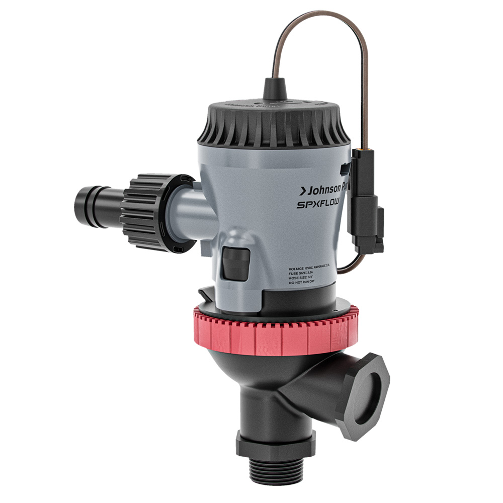 image for Johnson Pump Aqua O2 Twin Port 800 GPH Aerator Pump – Flex Mount – 12V