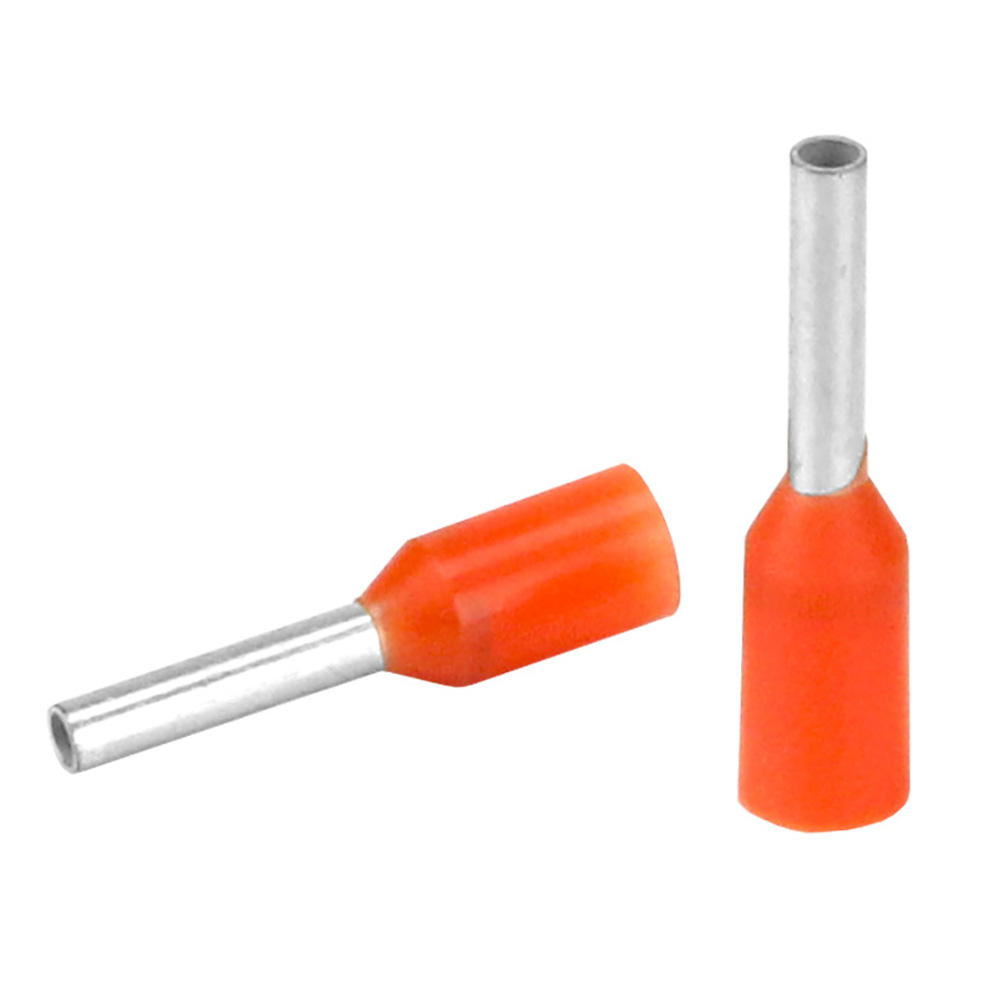 image for Pacer Orange 20-22 AWG Wire Ferrule – 6mm Length – 25 Pack