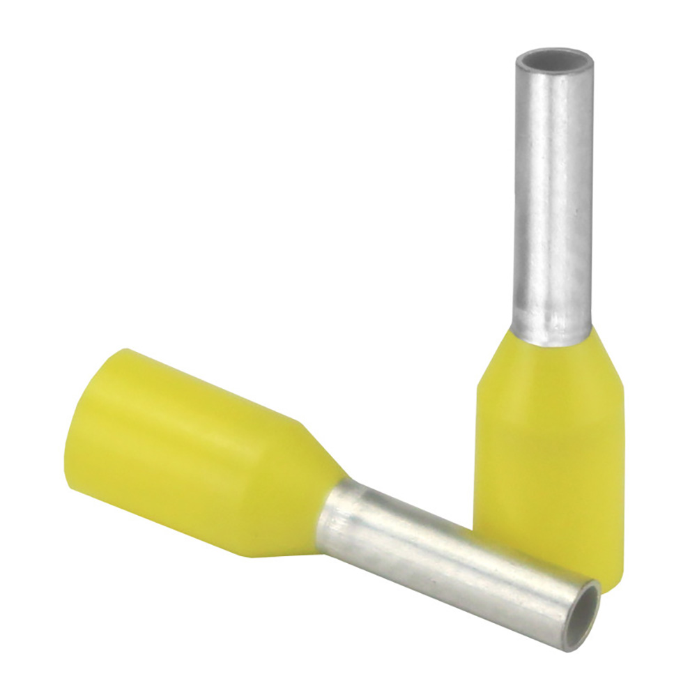 image for Pacer Yellow 18 AWG Wire Ferrule – 6mm Length – 25 Pack