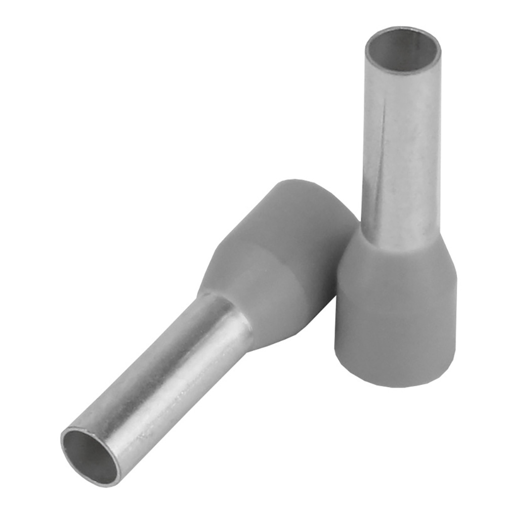 image for Pacer Grey 12 AWG Wire Ferrule – 10mm Length – 25 Pack