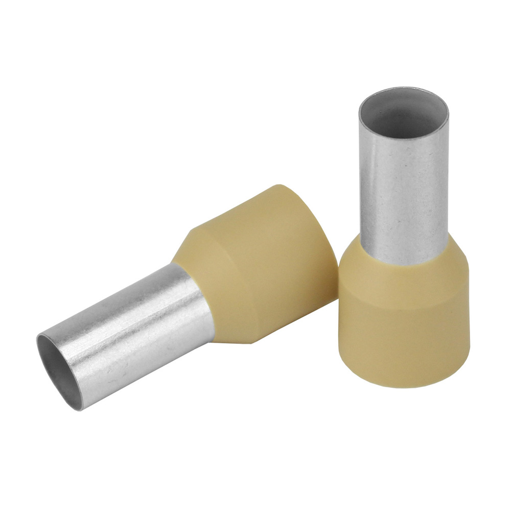 image for Pacer Beige 2 AWG Wire Ferrule – 16mm Length – 10 Pack