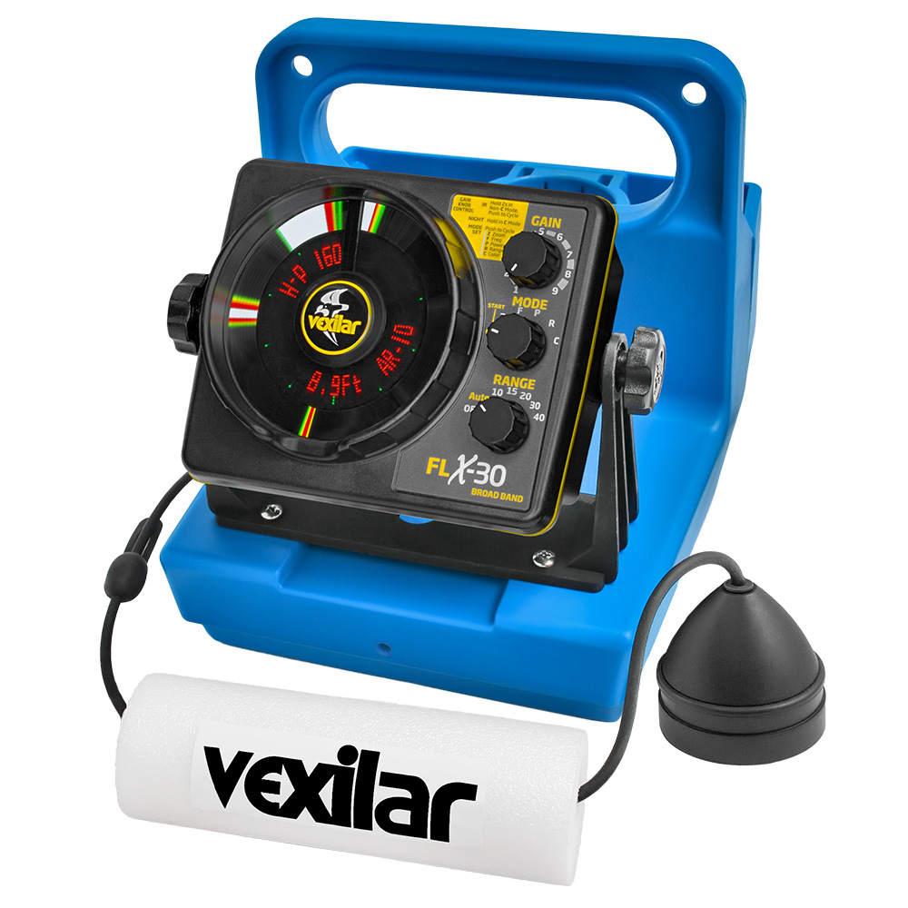 image for Vexilar FLX-30 Genz Pack w/Broad Band Ice Ducer & Vexilar Lithium Battery