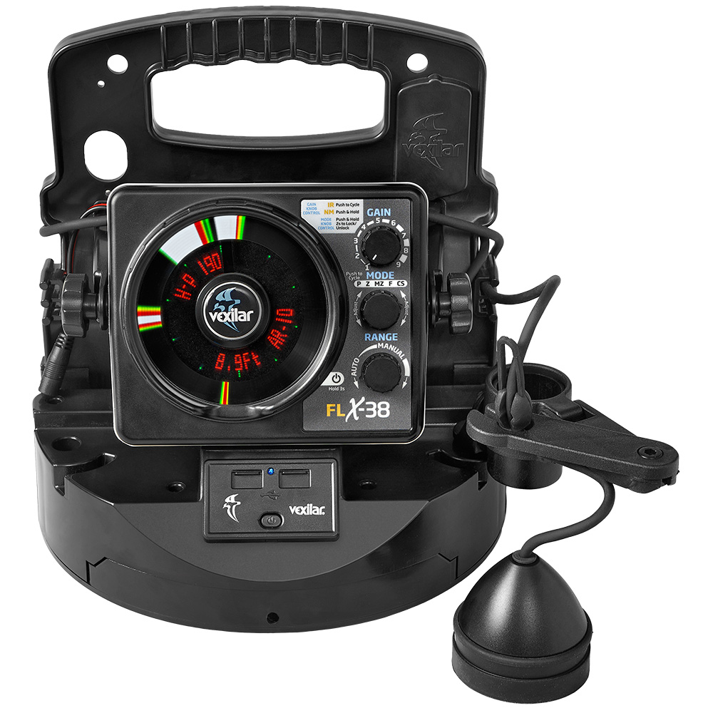 image for Vexilar FLX-38 BB Pro Pack Elite w/Broad Band Ice Ducer Soft Pack & Vexilar Lithium Battery