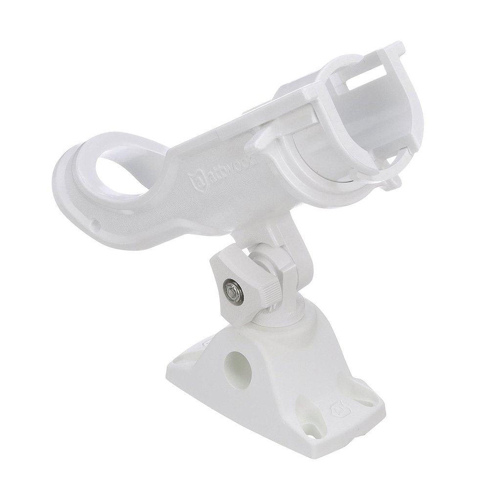 image for Attwood Heavy-Duty Adjustable Rod Holder w/Combo Mount – White
