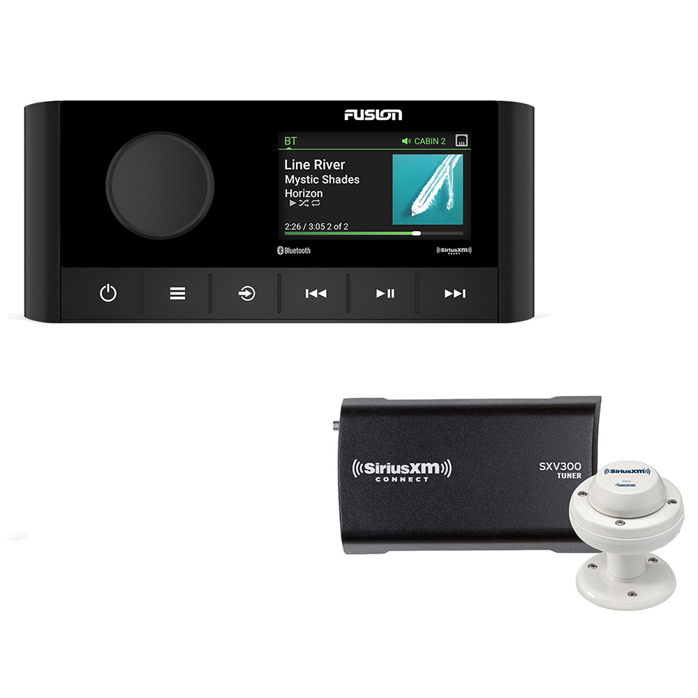 image for Fusion MS-RA210 2-Zone USB Stereo w/SiriusXM SXV300 Connect Tuner & Marine/RV Antenna