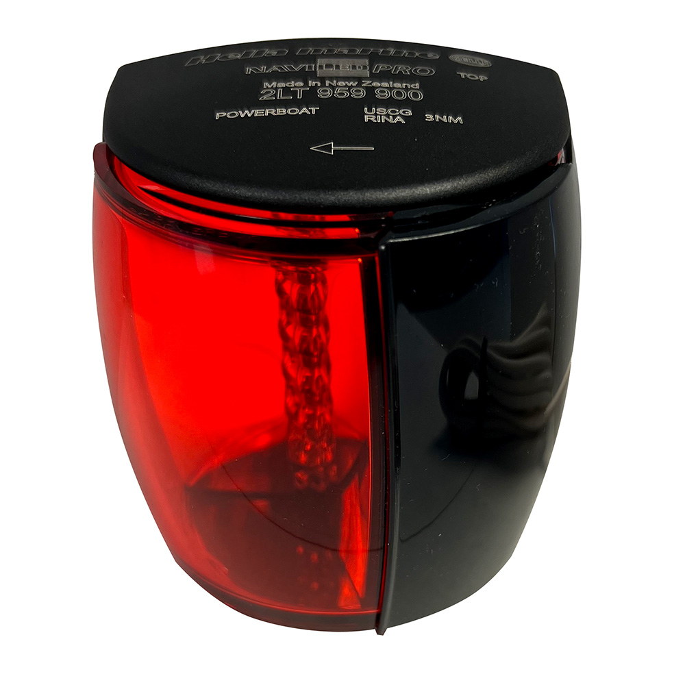 image for Hella Marine NaviLED PRO Port Navigation Lamp – Black – 3NM