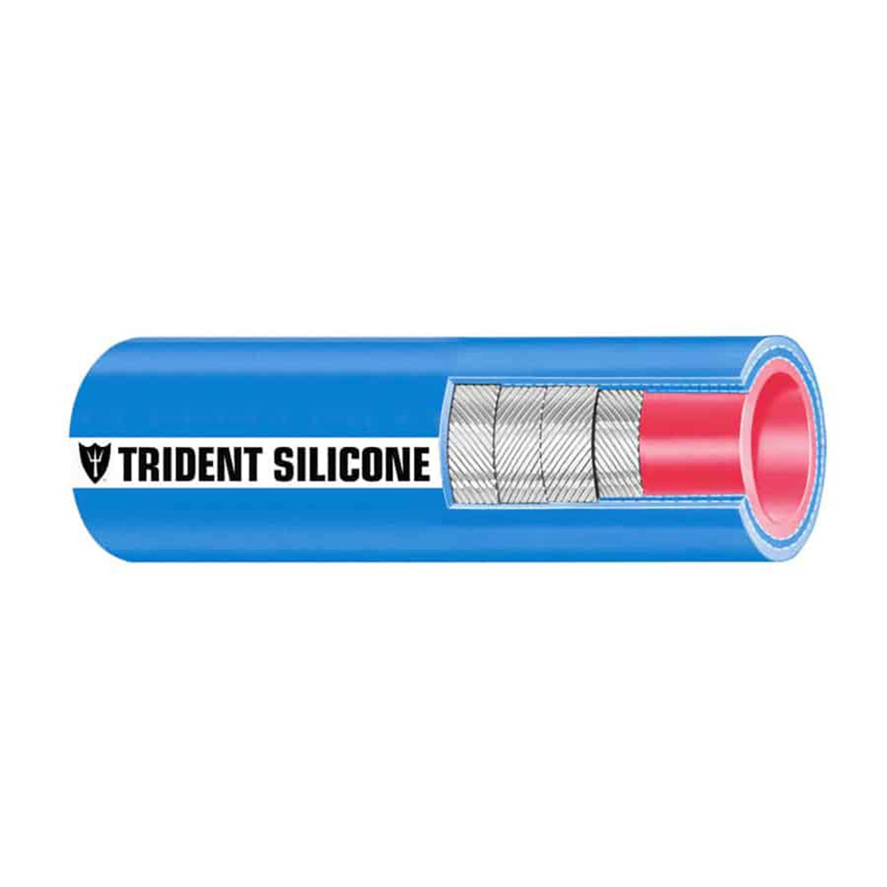 image for Trident Marine 8″ ID x 6′ Long Silicone Marine Wet Exhaust & Water Hose – Blue