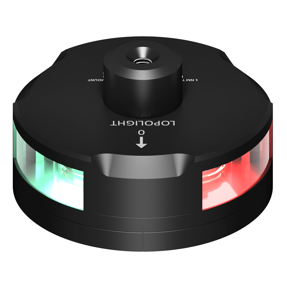 image for Lopolight Tri-Color Nav Light w/Windex Mount – 1NM – Black Housing w/FB Base