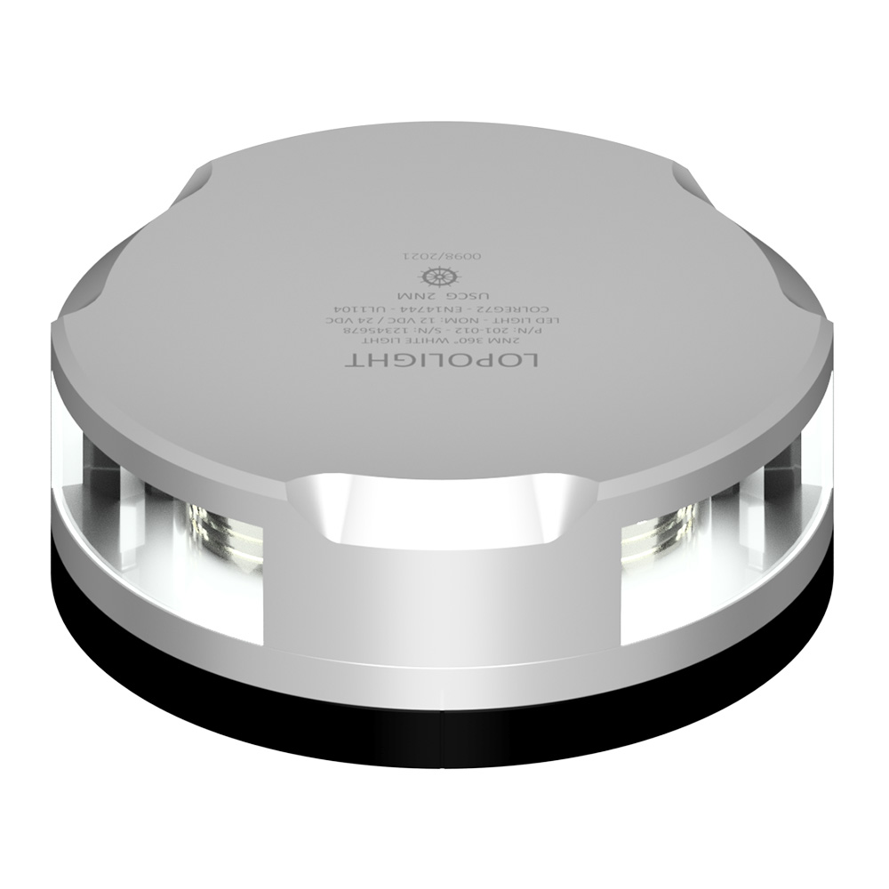 image for Lopolight Masthead/360-Degree Light – 2NM – Silver Housing w/FB Base