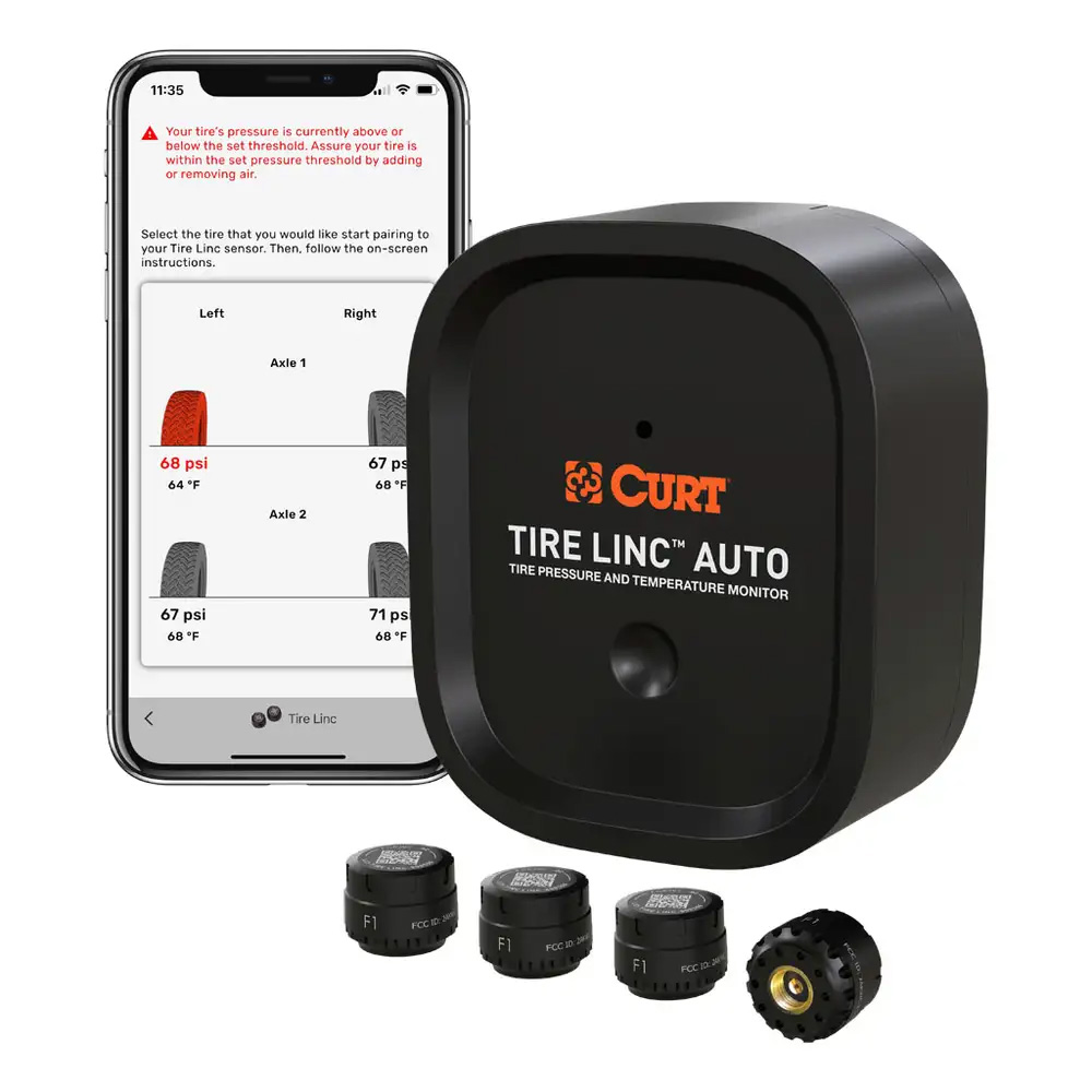 image for CURT Tire Linc Auto TPMS Using One Control Auto