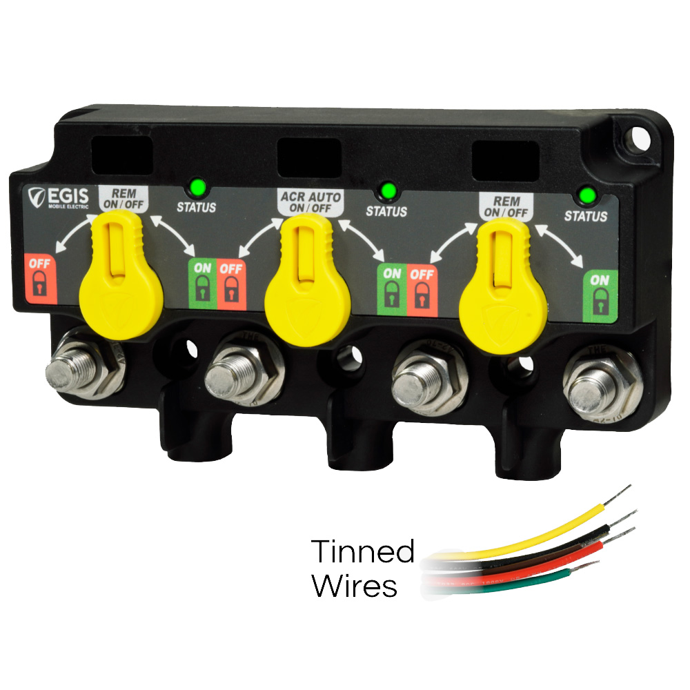 image for Egis XD Series Triple Flex 2 Relay-ACR-Relay w/Knobs & Tinned Wires