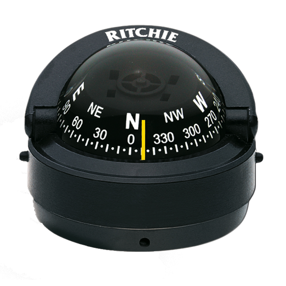 Ritchie S-53 Explorer Compass - Surface Mount - Black CD-10355