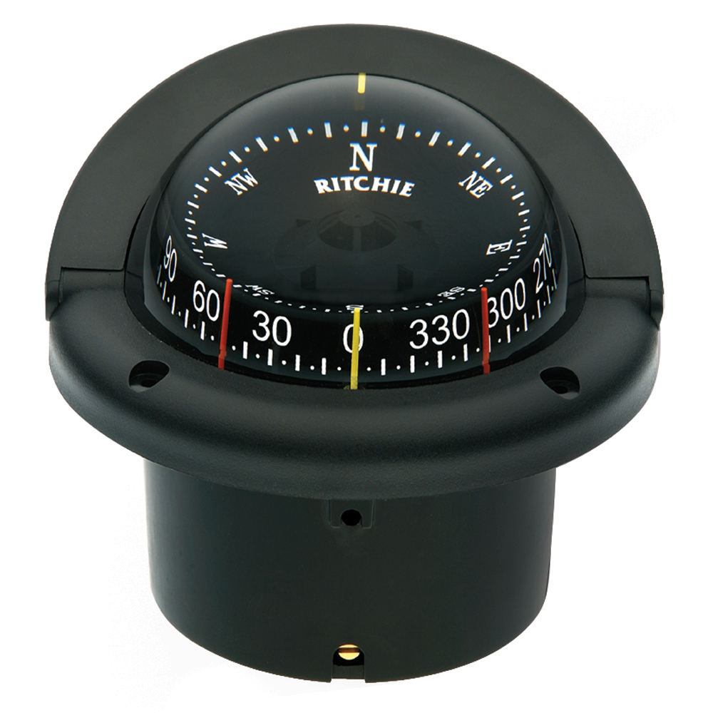 Ritchie HF-743 Helmsman Combidial Compass - Flush Mount - Black CD-10361