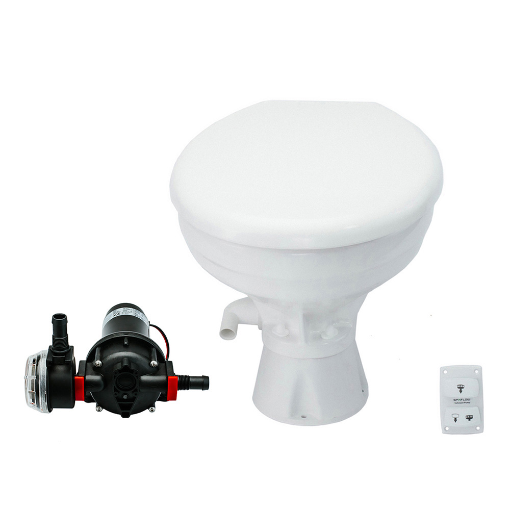 image for Johnson Pump AquaT Toilet Silent Electric – Comfort – 24V w/Pump