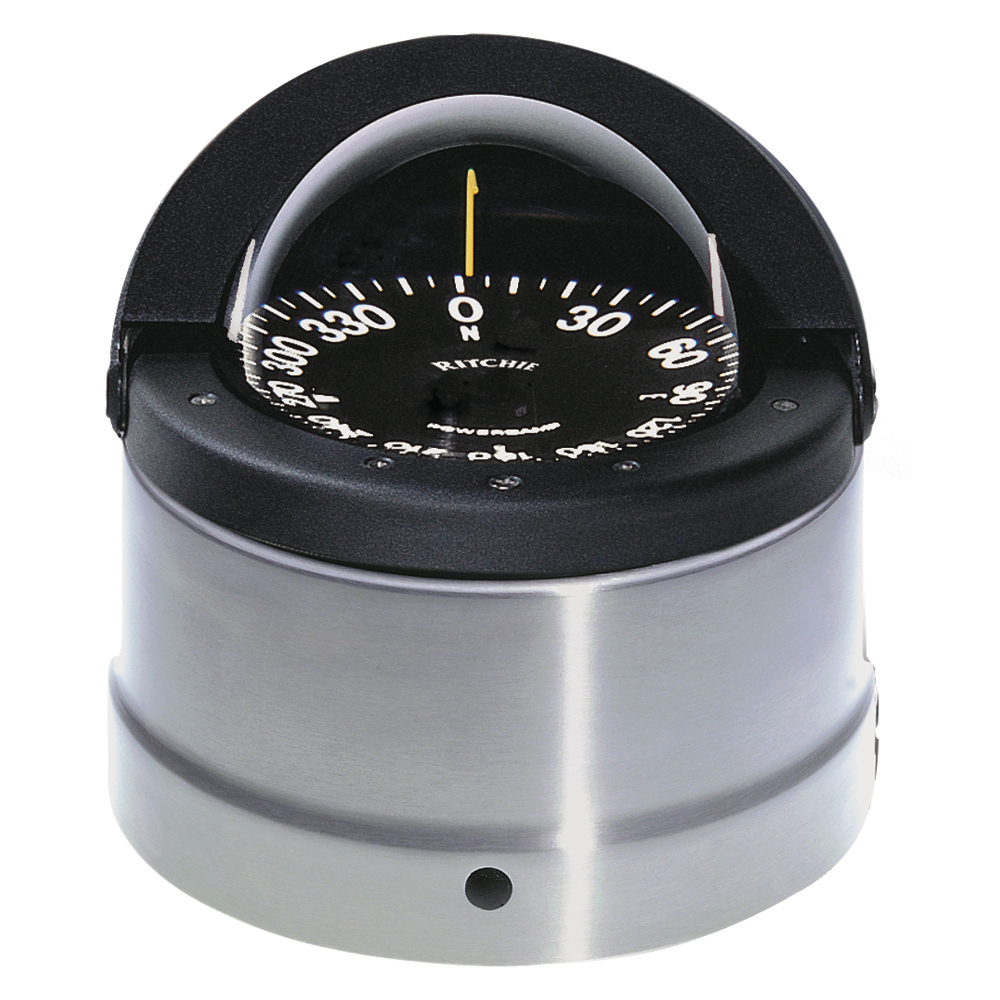 image for Ritchie DNP-200 Navigator Compass – Binnacle Mount – Polished Stainless Steel/Black