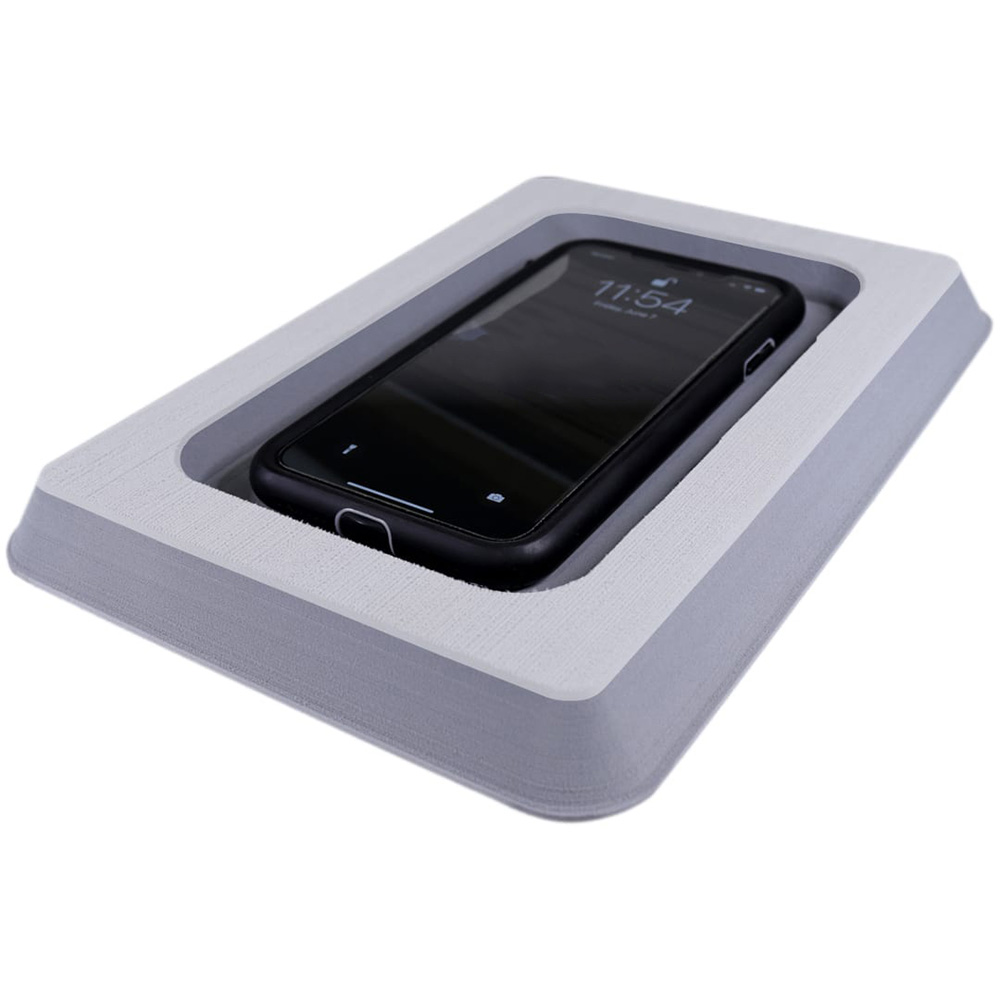 image for SeaDek Single Cell Phone Dash Pocket – Cool Grey/Strom Grey