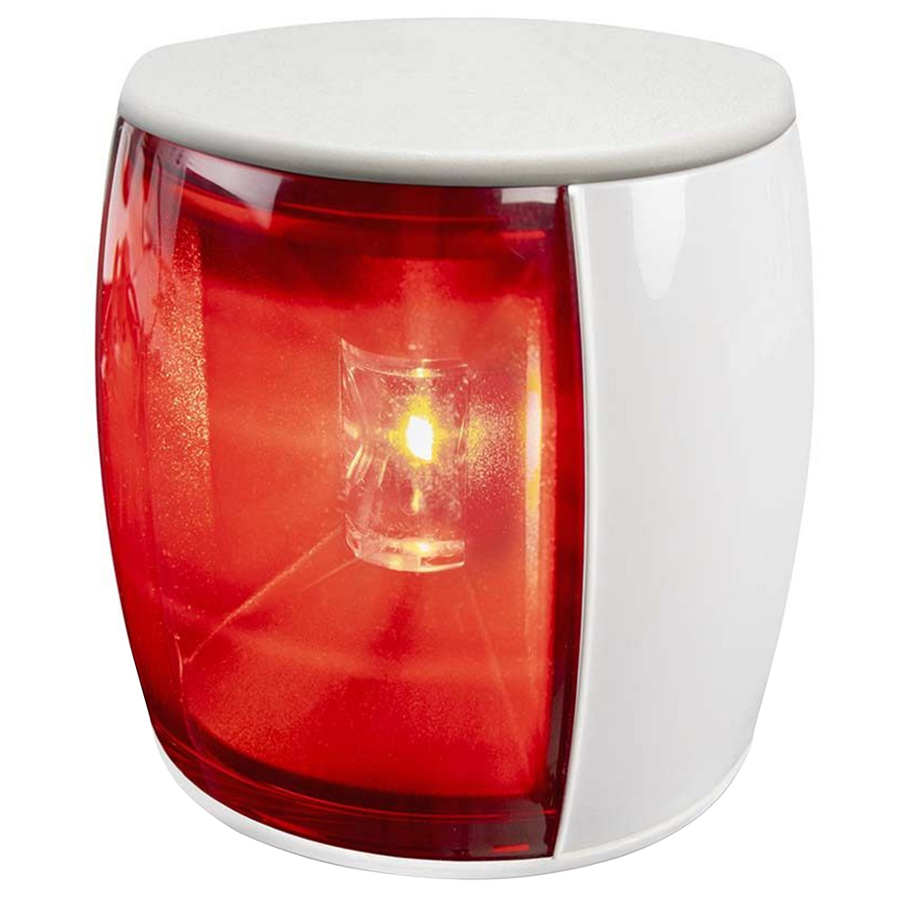 image for Hella Marine NaviLED PRO Port Navigation Lamp – White Shroud – Red Lens – 3NM