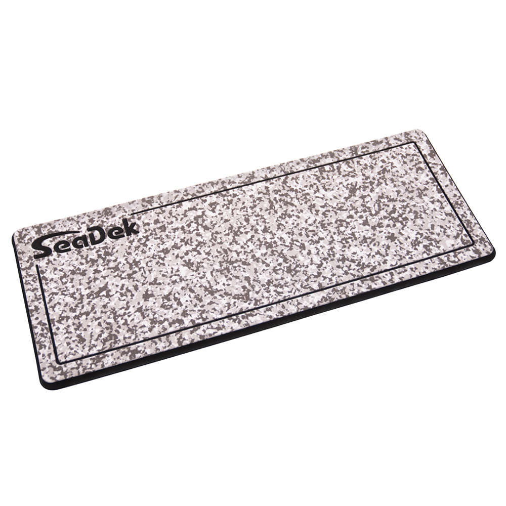 image for SeaDek 16” x 39″ 20mm Dual Density Large Helm Pad w/SeaDek Logo – Brushed Texture – Snow Camo/Black (406.4mm x 990.6mm x 20mm)