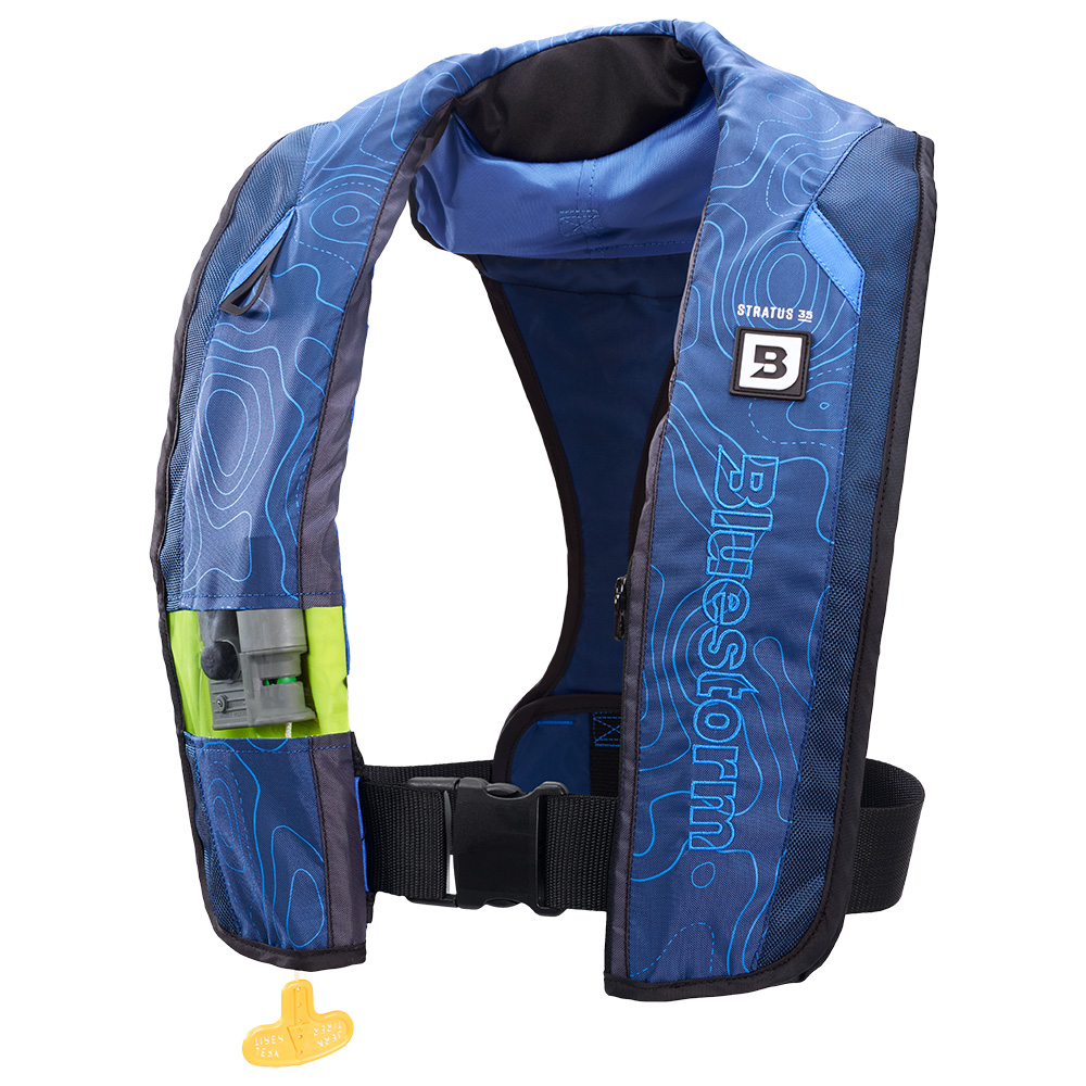 image for Bluestorm Stratus 35 Auto Type II Inflatable PFD – Deep Blue